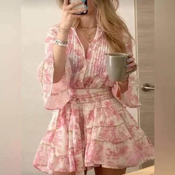 Floral Pink Dress - Picture 2 of 8